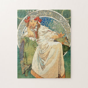 Alphonse Mucha Princess Hyacinth Jigsaw Puzzle