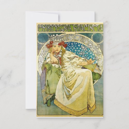 Alphonse Mucha Princess Hyacinth Save The Date