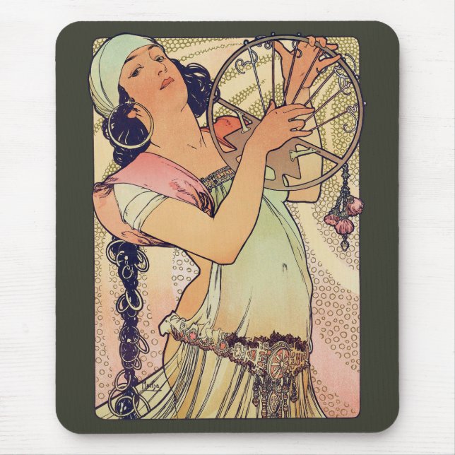 Alphonse Mucha , "Salome" Mouse Pad (Front)