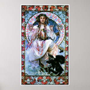 Alphonse Mucha - Slavia - Art Nouveau - Secession Poster