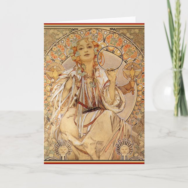 Alphonse Mucha - Slavia Card (Front)