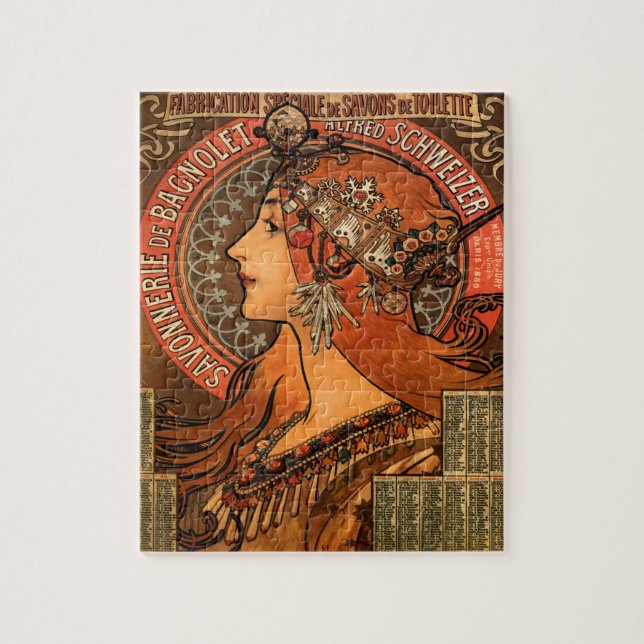 Alphonse Mucha Soap Factory 1897 Jigsaw Puzzle (Vertical)