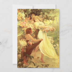 Alphonse Mucha Spirit of Spring Invitations
