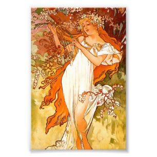 Alphonse Mucha Spring Photo Print