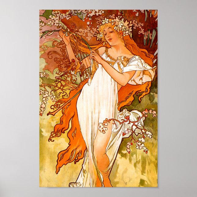 Alphonse Mucha Spring Poster (Front)