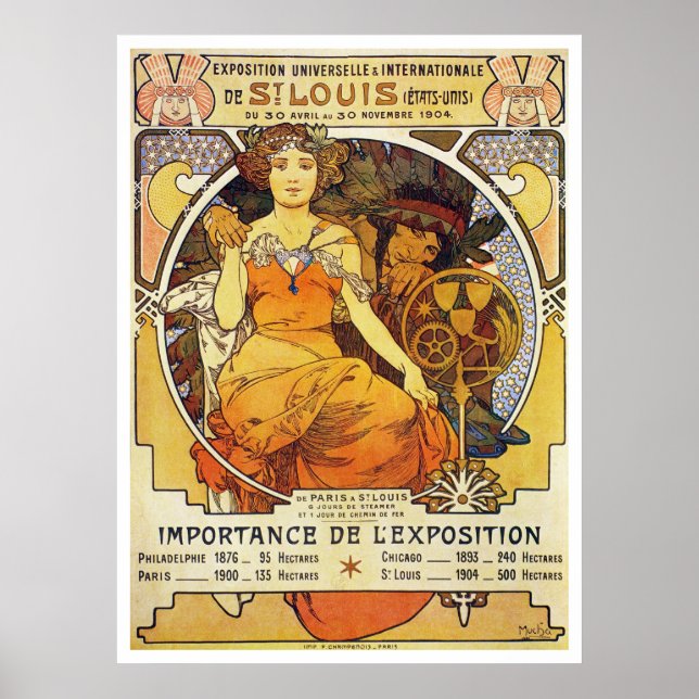 Alphonse Mucha. St Louis Expo 1903 Poster (Front)