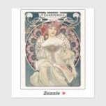 Alphonse Mucha Sticker | Art Nouveau Vinyl Decal
