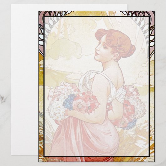 Alphonse Mucha Summer (Front/Back)