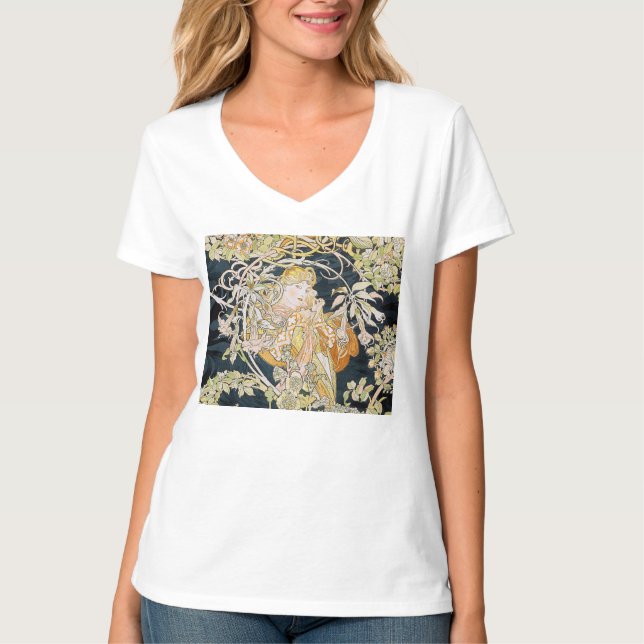 "Alphonse Mucha" T-Shirt (Front)