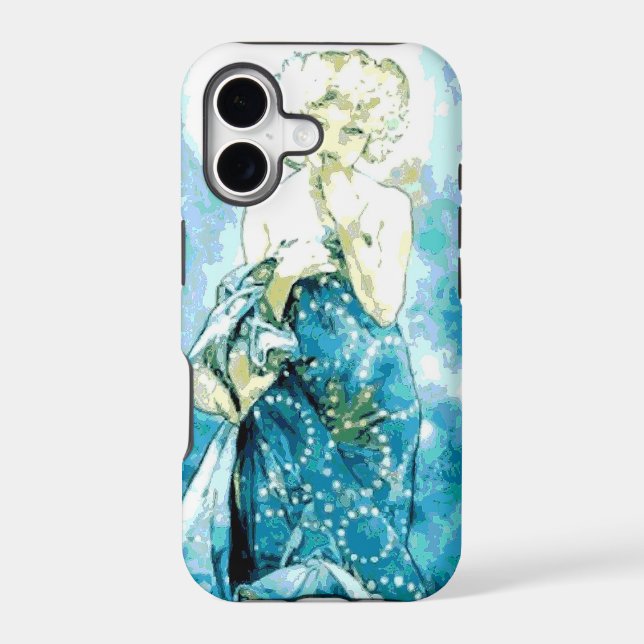 Alphonse Mucha "The Moon" Iphone Case (Back)
