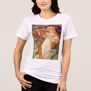 Alphonse Mucha, The Seasons (1896) Spring Tri-Blend Shirt