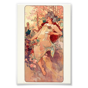 Alphonse Mucha, The Seasons, Autumn (1896) Photo Print