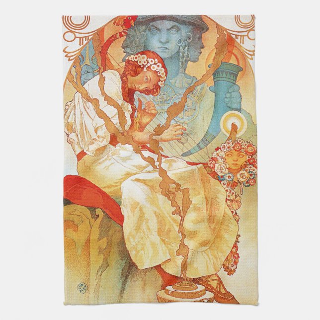 Alphonse Mucha The Slav Epic Kitchen Towel (Vertical)