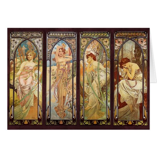 Alphonse Mucha The Times of the Day