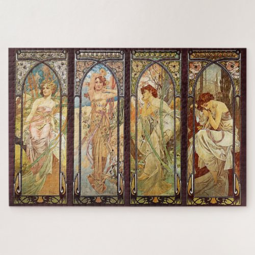 Alphonse Mucha The Times of the Day Jigsaw Puzzle