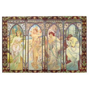 Alphonse Mucha -The times of the day  Metal Print