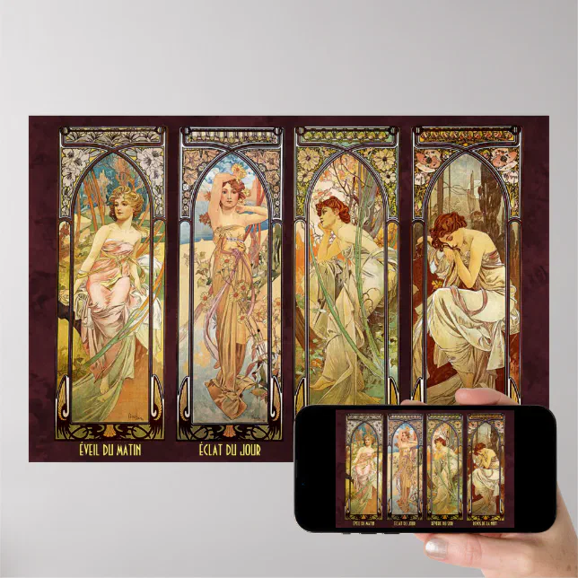 PieceRelax Diario Con Copertina Puzzle Alphonse Mucha – The Times Of The Day – A5 Con 329 Pezzi - 3