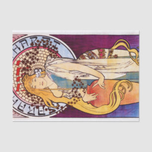 Alphonse Mucha Tissue Paper