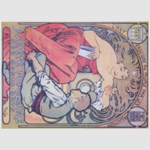 Alphonse Mucha Tissue Paper