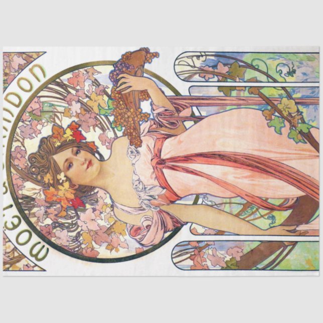 Alphonse Mucha Tissue Paper (Front)