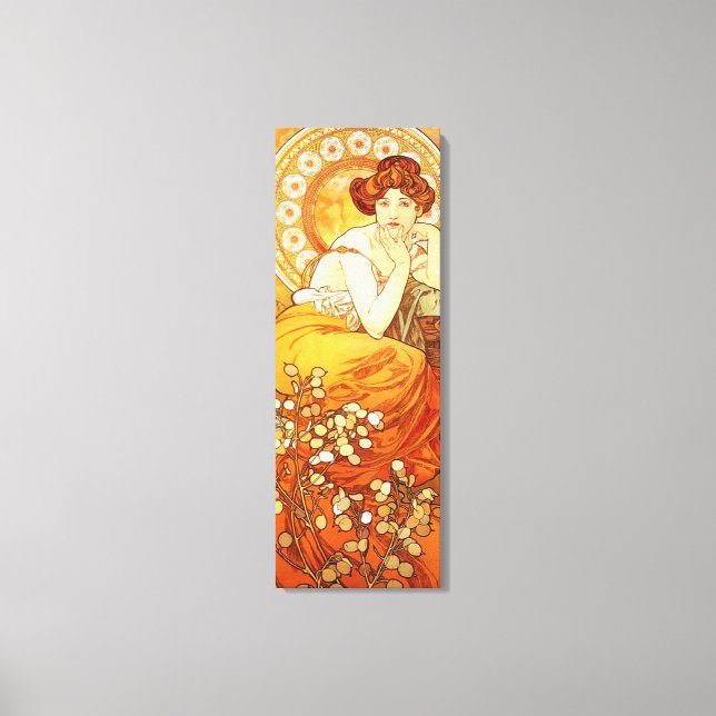 Alphonse Mucha Topaz Canvas Poster Print (Front)
