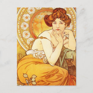 Alphonse Mucha Topaz Postcard
