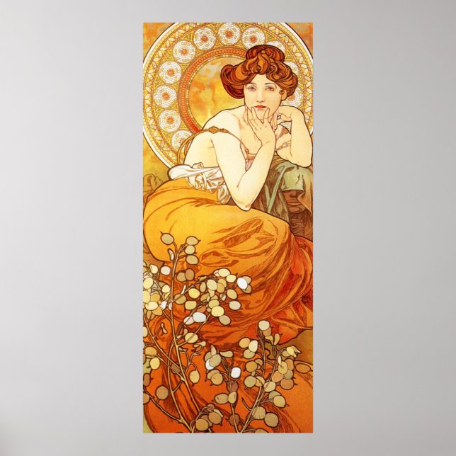 Alphonse Mucha Topaz Poster (Front)