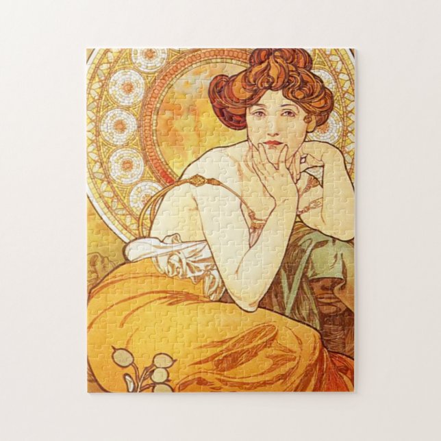 Alphonse Mucha Topaz Puzzle (Vertical)