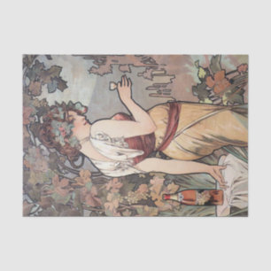 Alphonse Mucha Vintage Antique Decoupage Paper