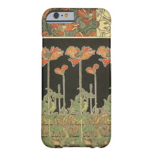 Alphonse Mucha Vintage Popular Art Nouveau Poppies Barely There iPhone 6 Case