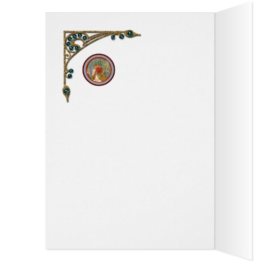 Alphonse Mucha Violet Perfume French Ad (Inside (Left))