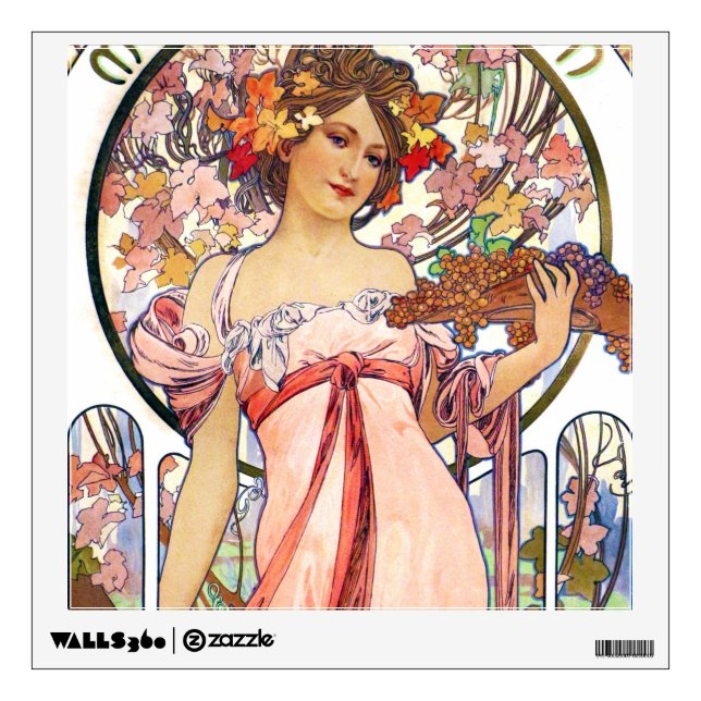 Alphonse Mucha Wall Decal (Front)