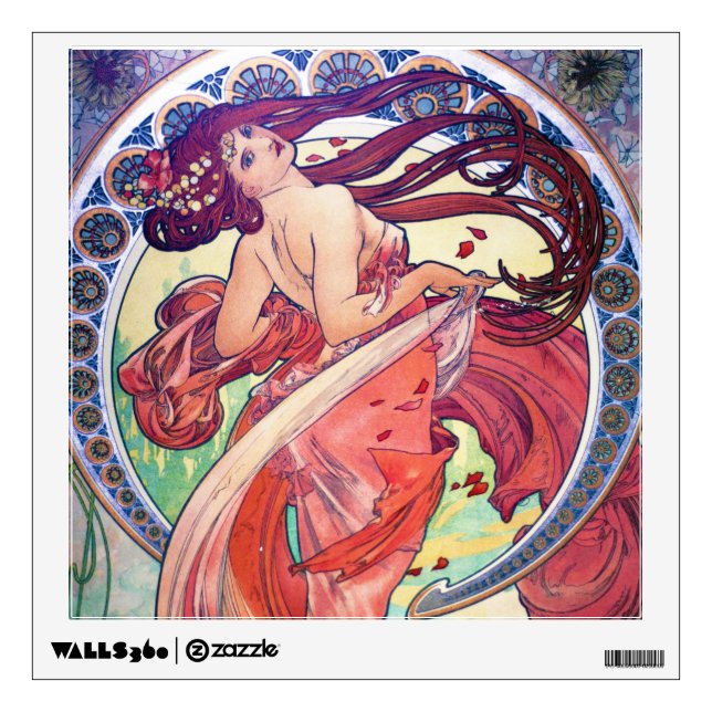 Alphonse Mucha Wall Decal (Front)