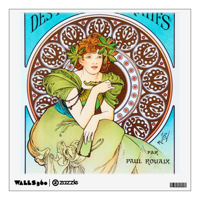 Alphonse Mucha Wall Decal (Front)
