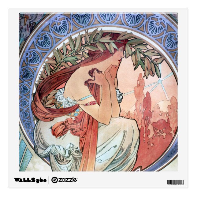 Alphonse Mucha Wall Decal (Front)
