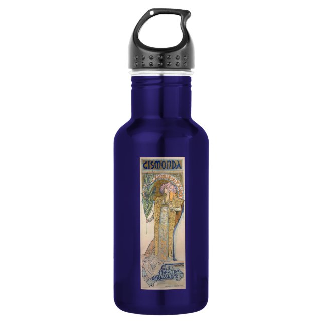 Alphonse Mucha Water Bottle (Front)