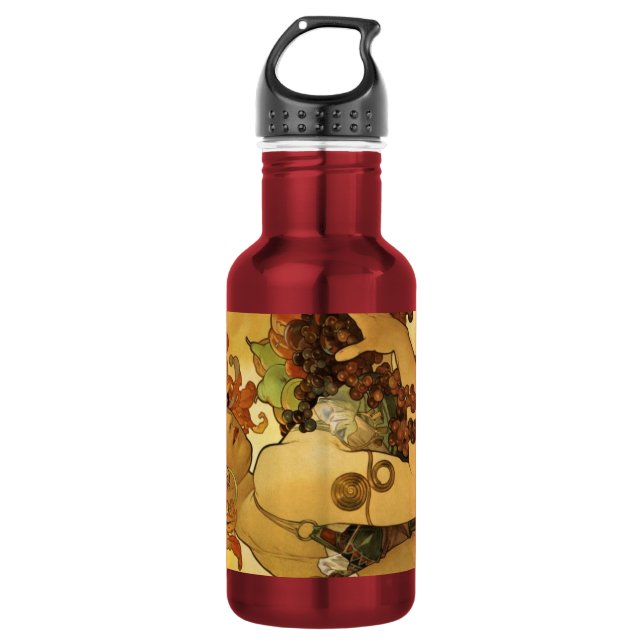Alphonse Mucha Water Bottle (Front)