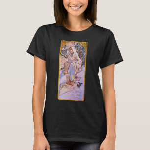Alphonse Mucha Winter Season, Vintage Art Nouveau T-Shirt