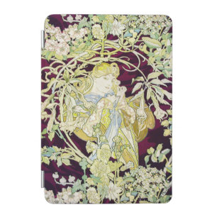 Alphonse Mucha Woman with Daisy Art Nouveau Art iPad Mini Cover