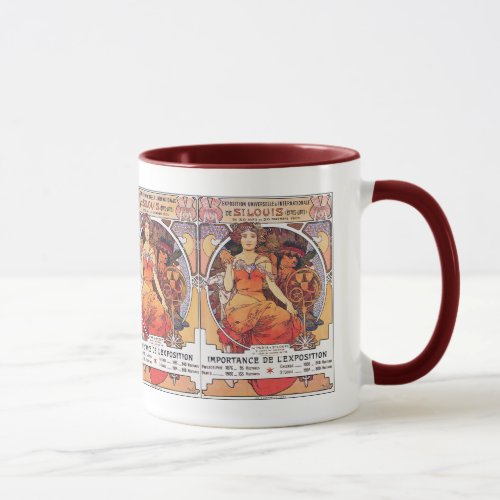 Alphonse Mucha _  Worlds Fair 1904  St Louis Mug