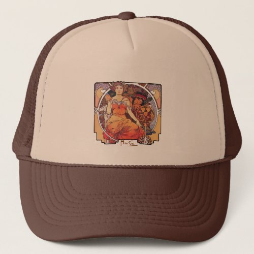 Alphonse Mucha _  Worlds Fair 1904  St Louis Trucker Hat