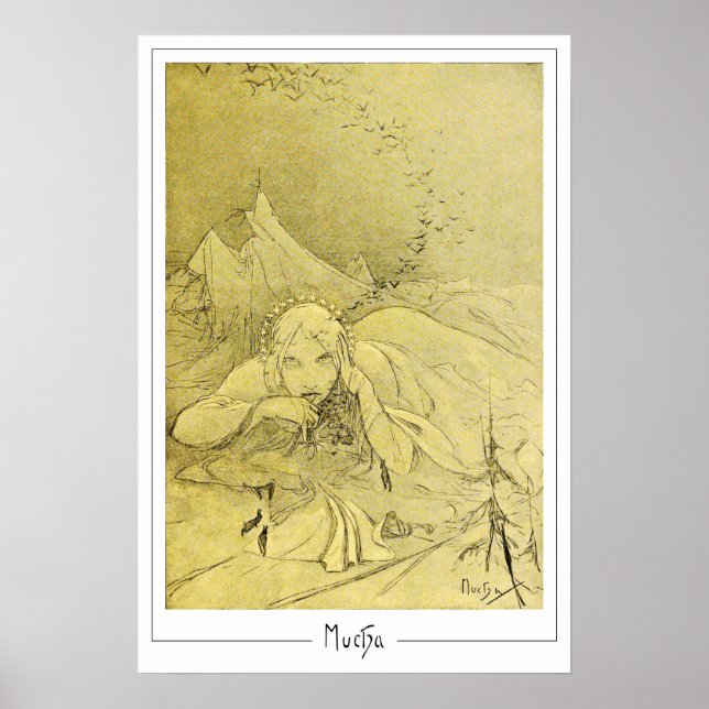 Alphonse Mucha Zedign Art Poster #372 (Front)