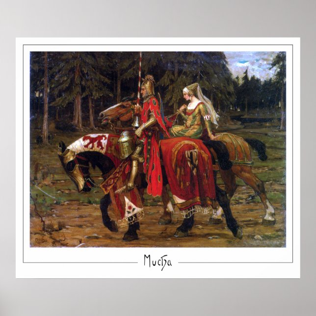 Alphonse Mucha Zedign Art Poster #397 (Front)