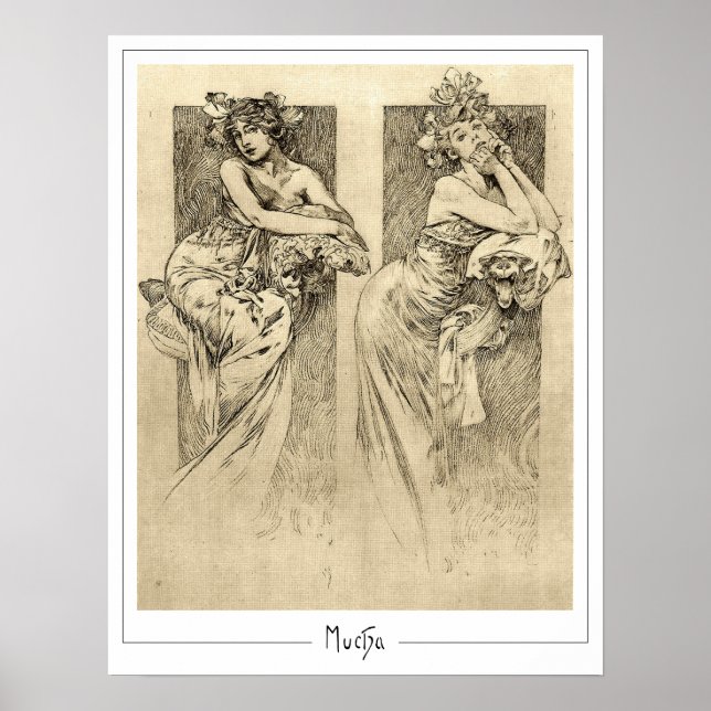 Alphonse Mucha Zedign Art Poster #49 (Front)