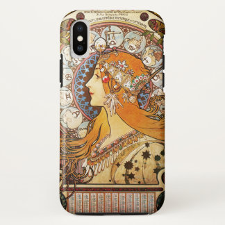 Alphonse Mucha Zodiac iPhone X Case