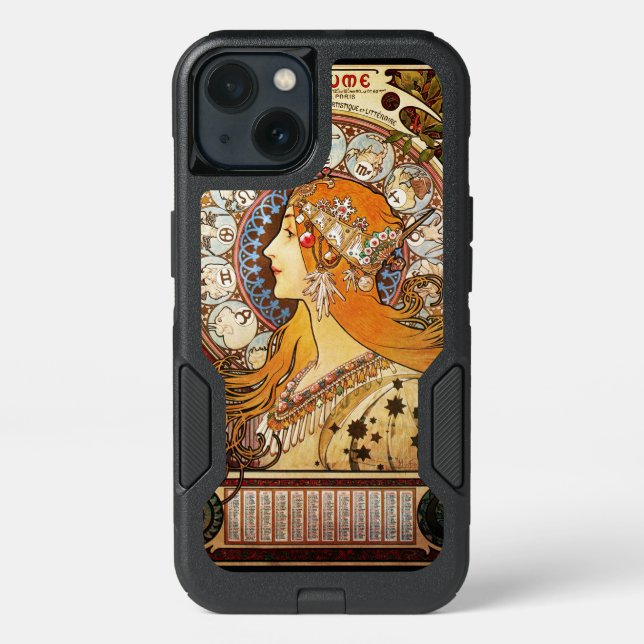Alphonse Mucha Zodiac Otterbox iPhone Case (Back)