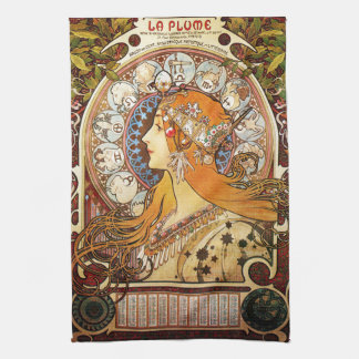 Alphonse Mucha Zodiac Towel