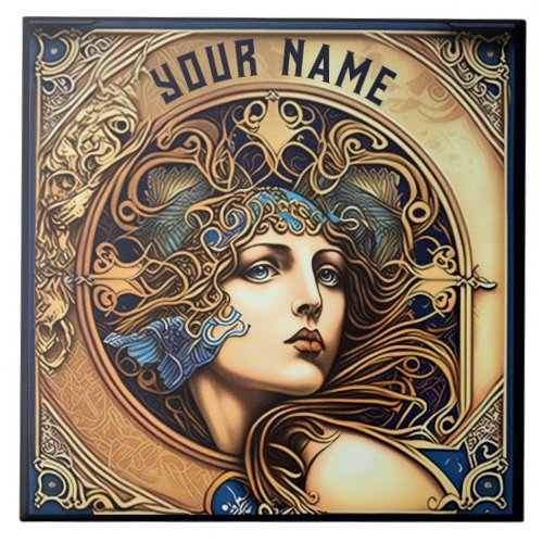Alphonse Mucha Zodiac Wall Decor Art Nouveau Ceram Ceramic Tile