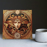 Alphonse Mucha Zodiac Wall Decor Art Nouveau Ceram Ceramic Tile<br><div class="desc">Welcome to CreaTile! Here you will find handmade tile designs that I have personally crafted and vintage ceramic and porcelain clay tiles, whether stained or natural. I love to design tile and ceramic products, hoping to give you a way to transform your home into something you enjoy visiting again and...</div>