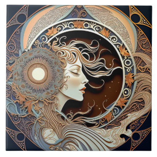Zodiac ceramic hotsell tile wall hanging